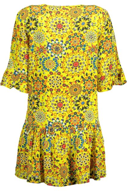 Desigual - Yellow Cotton Women Dress