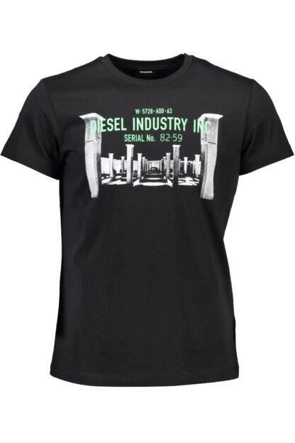 Diesel - Black Cotton Men T-Shirt