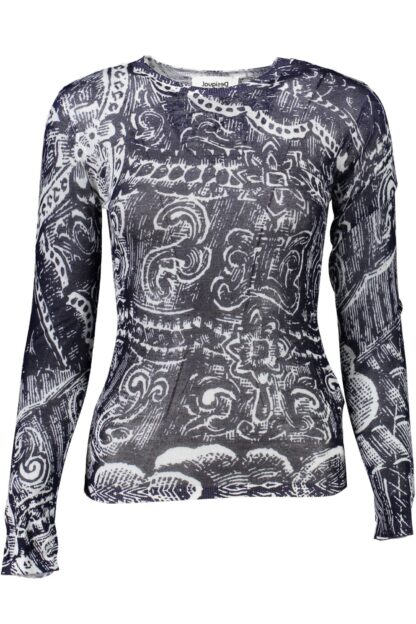 Desigual - Blue Viscose Women Sweater