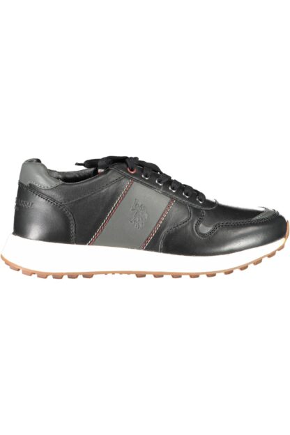 U.S. POLO ASSN. - Black Eco Leather Men Sneaker