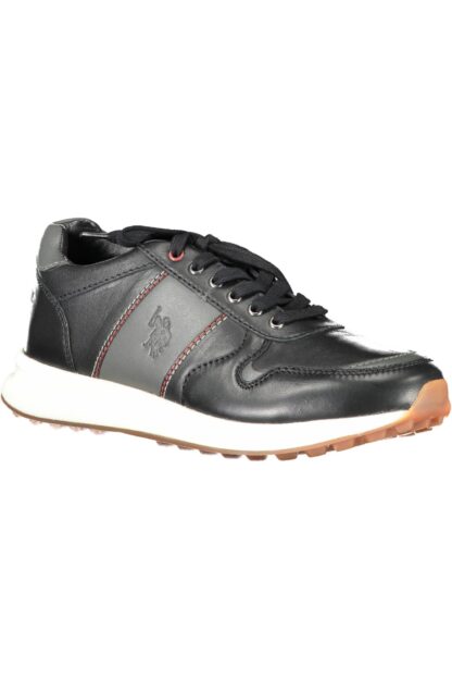 U.S. POLO ASSN. - Black Eco Leather Men Sneaker