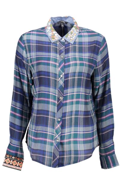 Desigual - Blue Viscose Women Shirt