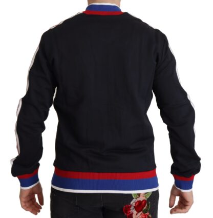 Dolce & Gabbana - Elegant Zipper Sweater in Moscow Blue