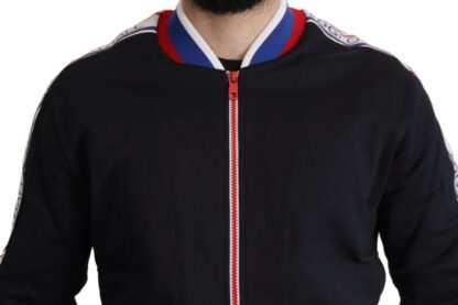 Dolce & Gabbana - Elegant Zipper Sweater in Moscow Blue