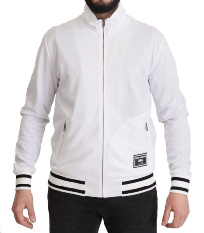 Dolce & Gabbana - Sleek White Zip Sweater for Men