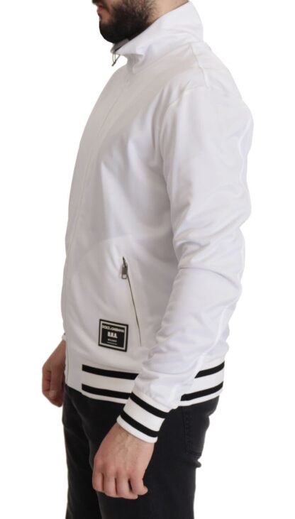 Dolce & Gabbana - Sleek White Zip Sweater for Men