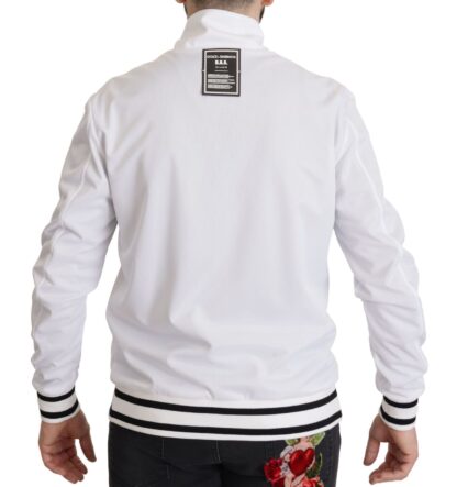 Dolce & Gabbana - Sleek White Zip Sweater for Men