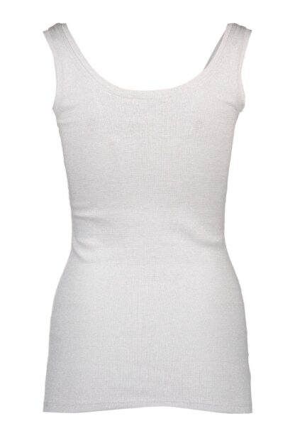 Silvian Heach - White Cotton Women Tank Top