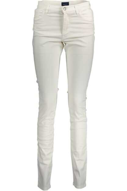 Gant - White Cotton Women Pant