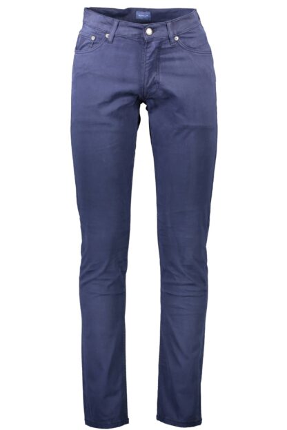 Gant - Blue Cotton Men Pant