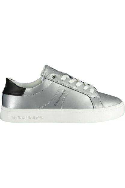 Calvin Klein - Silver Cotton Women Sneaker