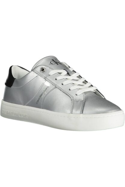 Calvin Klein - Silver Cotton Women Sneaker