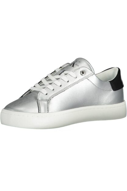 Calvin Klein - Silver Cotton Women Sneaker