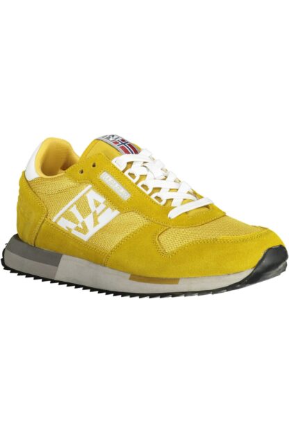 Napapijri - Yellow Leather Men Sneaker