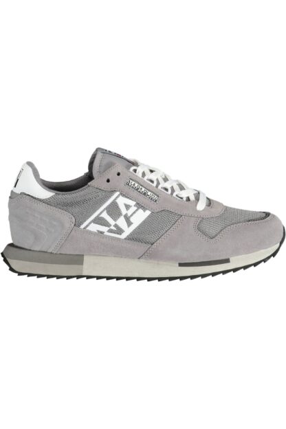 Napapijri - Gray Leather Men Sneaker