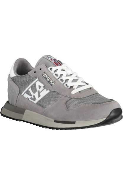 Napapijri - Gray Leather Men Sneaker