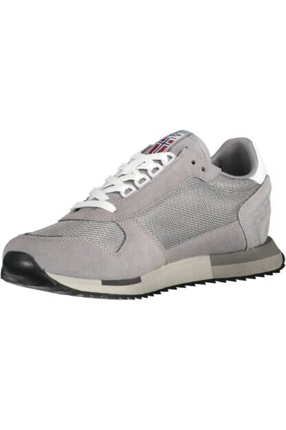 Napapijri - Gray Leather Men Sneaker