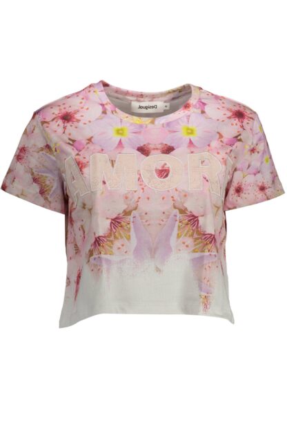 Desigual - Pink Cotton Women Top