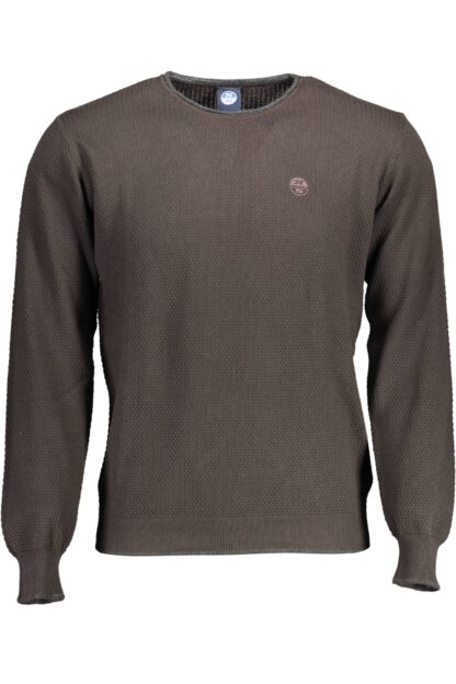 North Sails - Brown Cotton Men Sweater