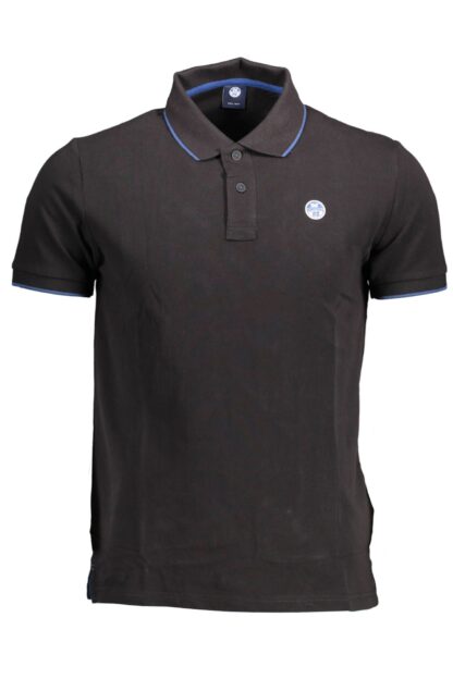 North Sails - Black Cotton Men Polo Shirt