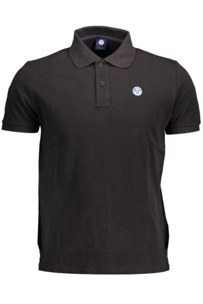 North Sails - Black Cotton Men Polo Shirt