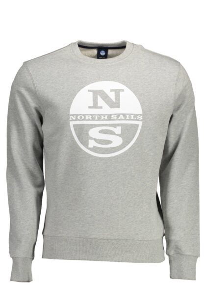 North Sails - Gray Cotton Men Sweater