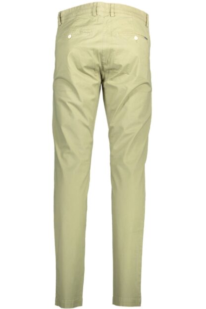 Gant - Green Cotton Men Slim Pant