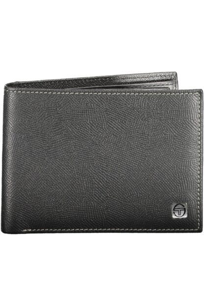 Sergio Tacchini - Black Leather Men Wallet