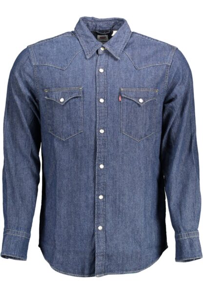 Levi's - Blue Cotton Men Shirt