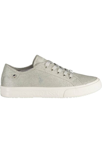 U.S. POLO ASSN. - Silver Polyester Women Sneaker