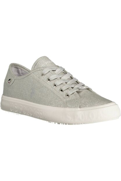 U.S. POLO ASSN. - Silver Polyester Women Sneaker