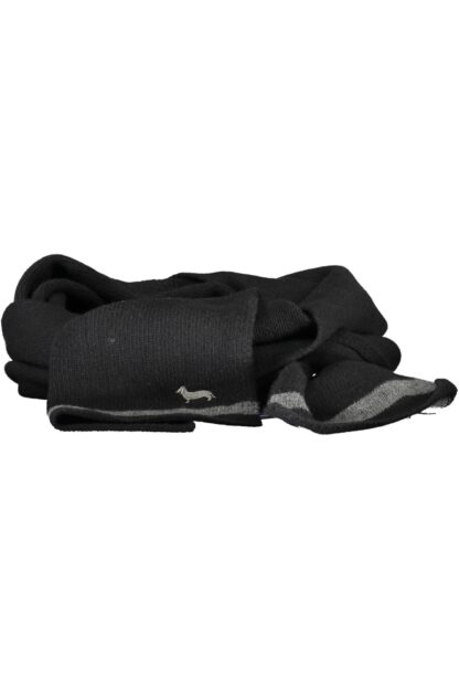 Harmont & Blaine - Black Wool Men Scarf