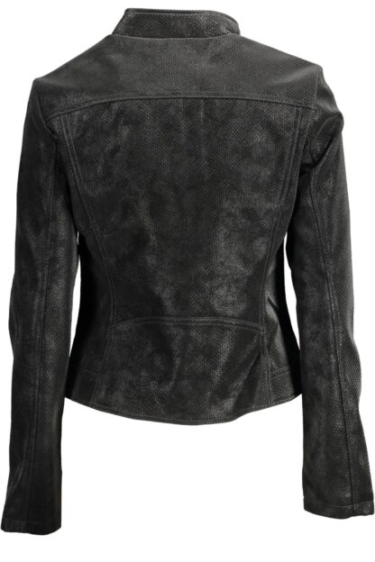 Desigual - Black Polyurethane Women Jacket