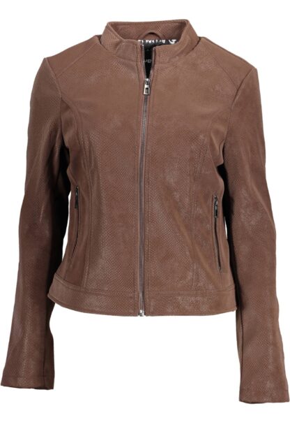 Desigual - Brown Polyurethane Women Jacket