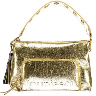 Desigual - Gold Polyurethane Women Handbag