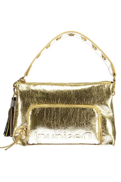 Desigual - Gold Polyurethane Women Handbag