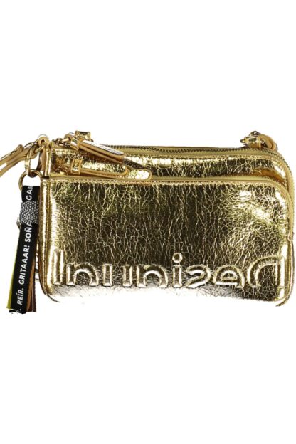 Desigual - Gold Polyurethane Women Handbag