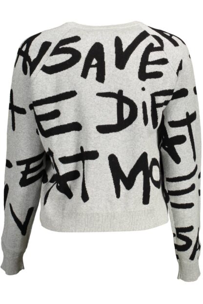 Desigual - Gray Cotton Women Sweater