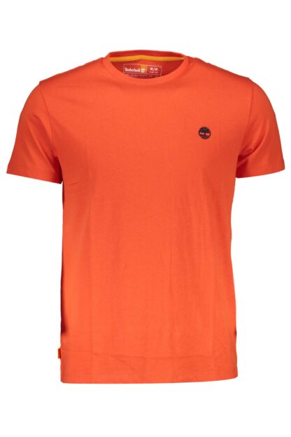 Timberland - "Orange Cotton Men T-Shirt"