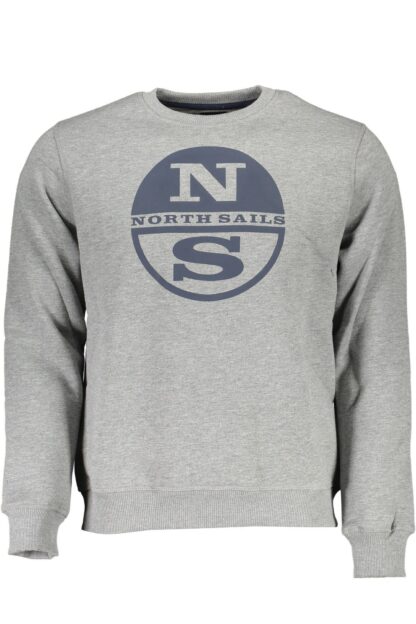 North Sails - Gray Cotton Men Sweater