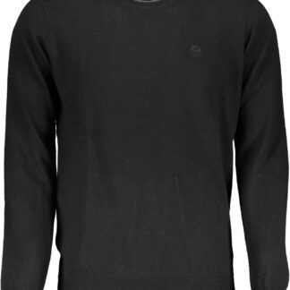 Sergio Tacchini Black Cotton Men Sweater