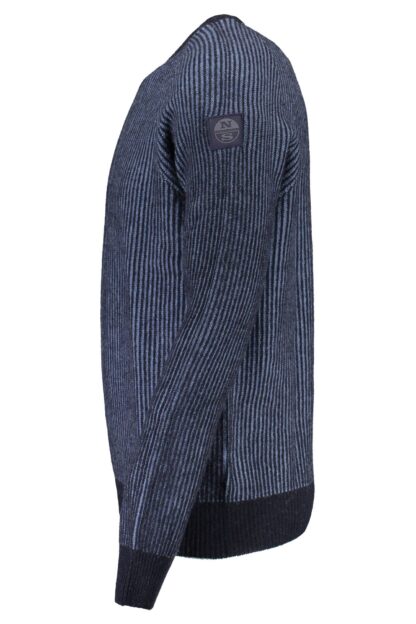 North Sails - Blue Wool Men Sweater