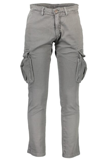 North Sails - Gray Cotton Men Trouser