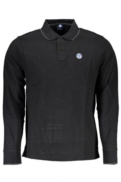 North Sails - Black Cotton Men Polo Shirt