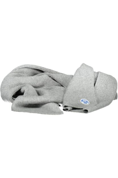 North Sails - Gray Cotton Men Scarf