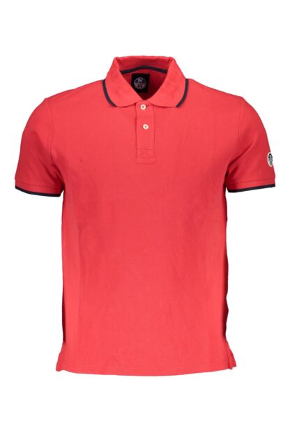 North Sails - Red Cotton Men Polo Shirt