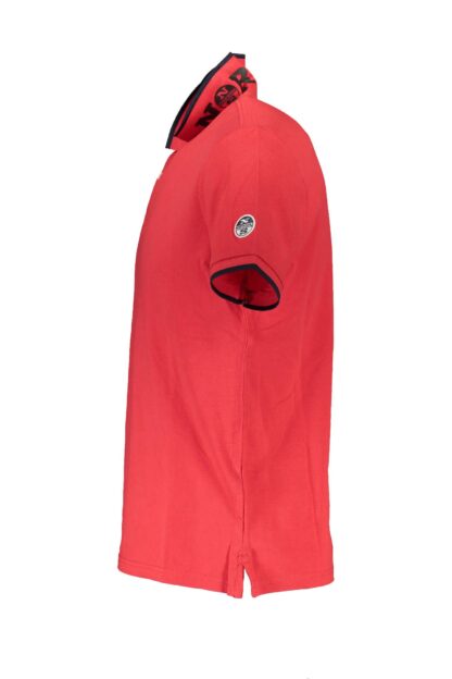 North Sails - Red Cotton Men Polo Shirt