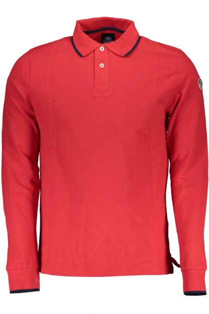 North Sails - Red Cotton Men Polo Shirt