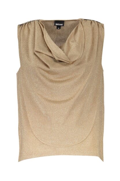 Just Cavalli - Gold Viscose Women Top