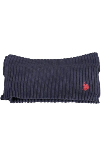 U.S. POLO ASSN. - Blue Wool Men Scarf